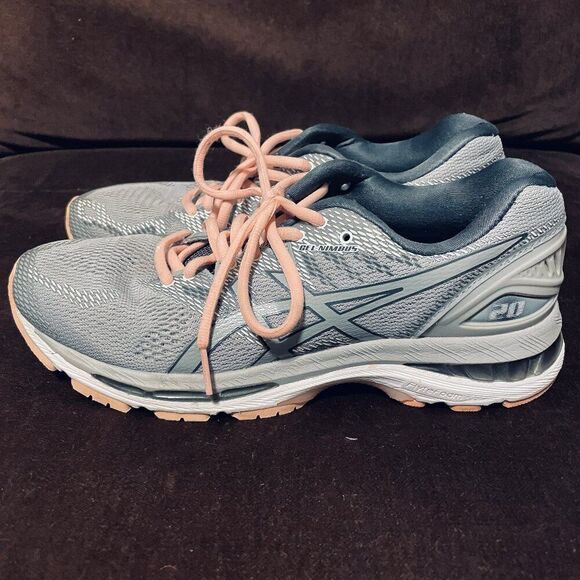 Asics GEL-Nimbus 20 Running Shoes Womens Size 8 US 39.5 EUR T850N Medium Gray - Picture 3 of 11